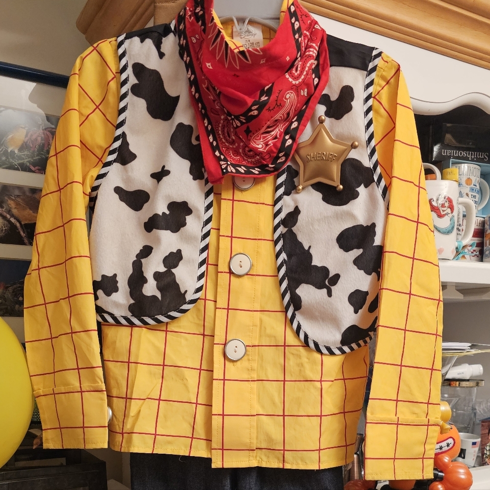 Disney Toy Story Sheriff Woody Costume Size 7/8